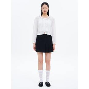 코튼 레이스 긴소매 블라우스  화이트 (355364LY61)