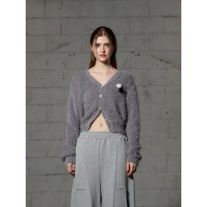 DIANA KNIT CARDIGAN - GRAY