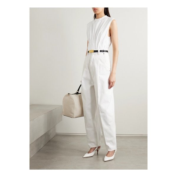 케이트 웨스틴 핀턱 코튼 포플린 탑 화이트 1647597332754722