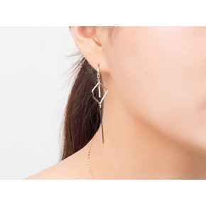 14K 바치오 원터치 드롭 금 귀걸이