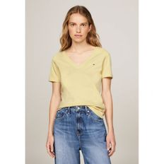 4763034 Tommy Hilfiger NEW SLIM CODY - Basic T-shirt lemon zest