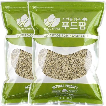  푸드팜 해바라기씨 2kg(1kg+1kg)