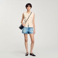 산드로 [25SS 미드시즌세일 30%] 팬시 트위드 베스트 SF25S3FRGD591