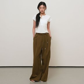 WOMAN 스냅 헨리넥 티셔츠 [WHITE] / GF2LTS528
