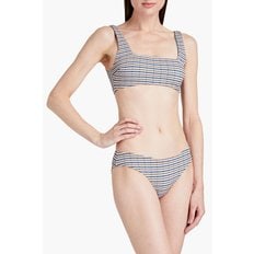 Lily striped mid-rise bikini briefs 블루 1647597297659550