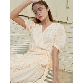 AMR1095 flower wrap onepiece (orange)