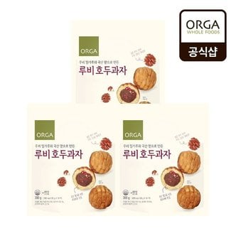 풀무원 [ORGA] 루비호두과자(우리밀/국산팥) (300gX3봉)