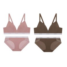 (노와이어)(2종택1)서포트 이너패널 스포츠 브라+팬티세트(GDWBR822/BP822)