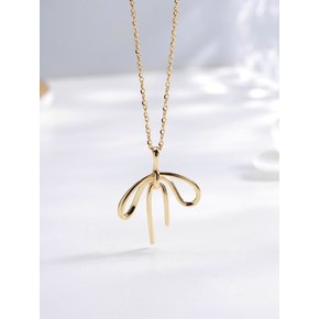 14K 엘르리본 목걸이