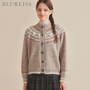 블루레이스 플라워 노르딕 울니트 가디건_BI5W1KC4651