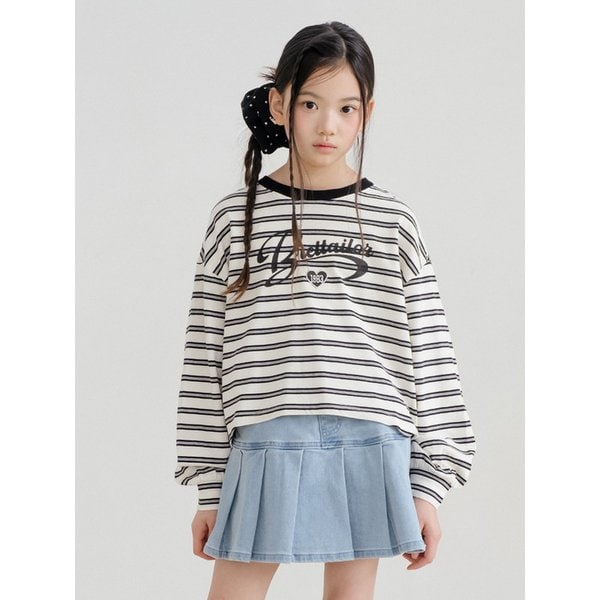 크루넥 시티 스트라이프 롱슬리브