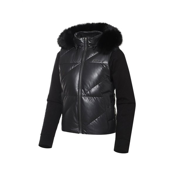 [파주점] 여성 CO 비건 레더 하이브리드 퍼 스윙 다운 WWW23514-ps