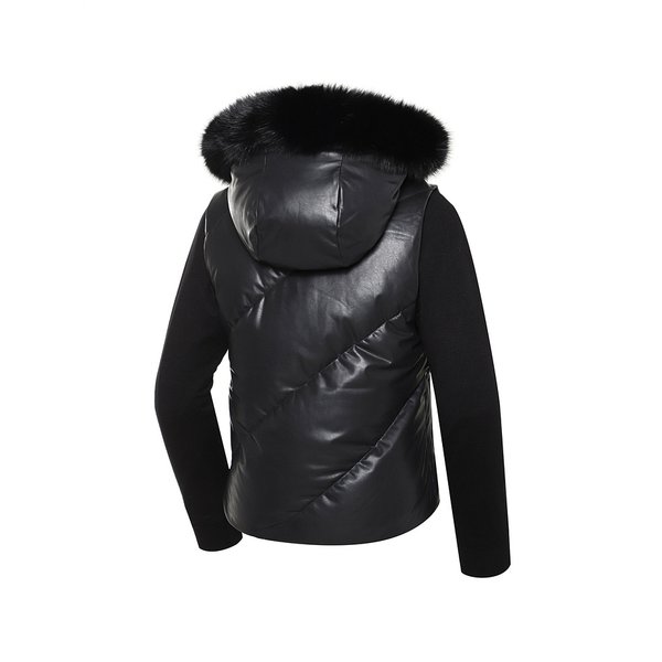 [파주점] 여성 CO 비건 레더 하이브리드 퍼 스윙 다운 WWW23514-ps