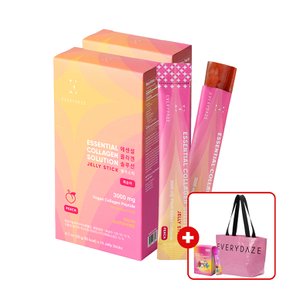 (+사은품 증정)에브리데이즈 비건 고함량 3,000mg 콜라겐 비타민C 젤리스틱 복숭아 20g x 10포, 2박스