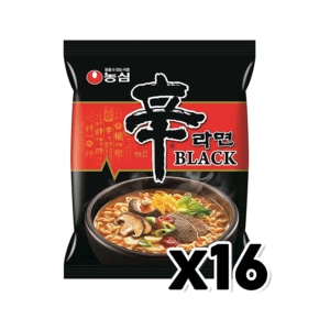 농심 신라면 블랙 봉지라면 134g x 16개