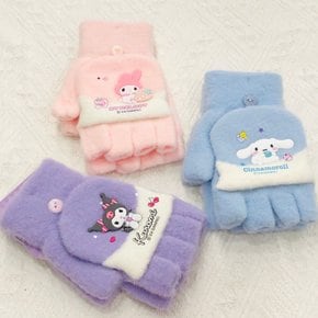 스마트 터치 플랩 벙어리 장갑 시나모롤 쿠로미 마이멜로디