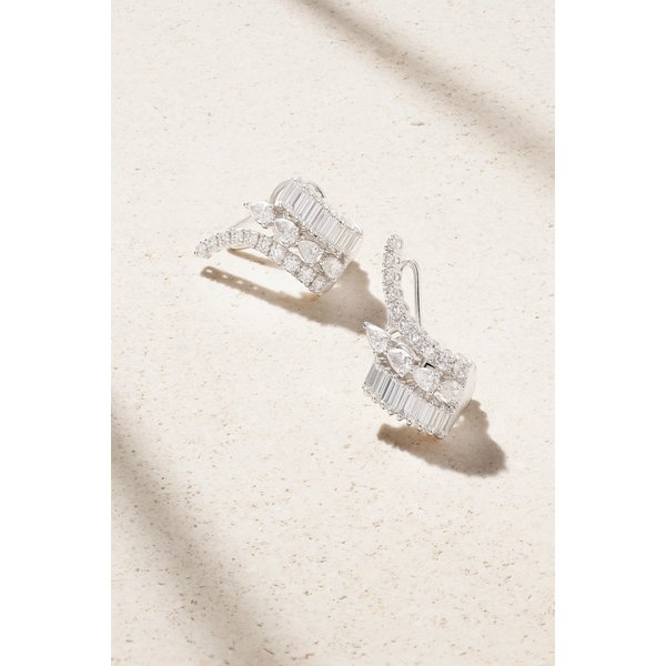 옙렘 18K 화이트 골드 다이아몬드 귀걸이 46376663162976000