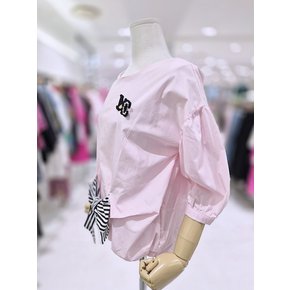 AK원주점 르니앤맥코이 진주 브로치 포인트 리본 블라우스 MN06BL024