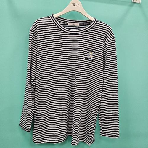 디컬렉션 HC07 부엉이프린트단가라티셔츠 D2519TS02(1)