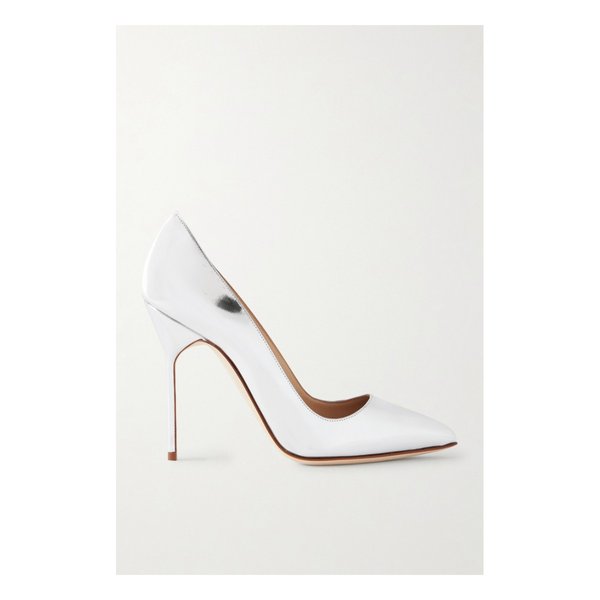 BB 105 메탈릭 가죽 실버 펌프스 46376663162937528