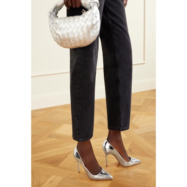 BB 105 메탈릭 가죽 실버 펌프스 46376663162937528