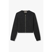 울 블렌드 리브드 집업 크롭 아우터 IA15346820169