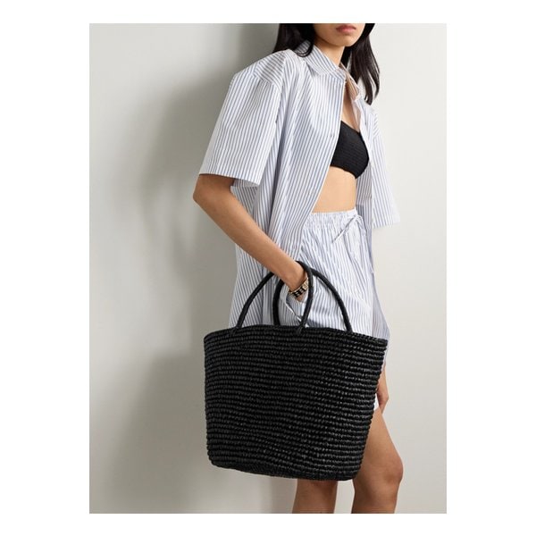 라지 스트로 토트백 블랙 1647597339737873