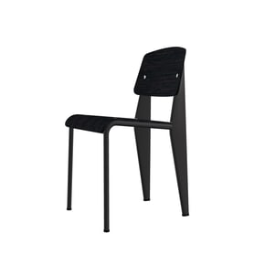 Vitra 스탠다드 체어_다크 오크, 블랙