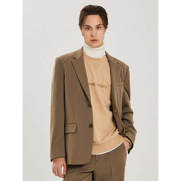 23 FW TR 오버핏 싱글 자켓 (DK-BEIGE)