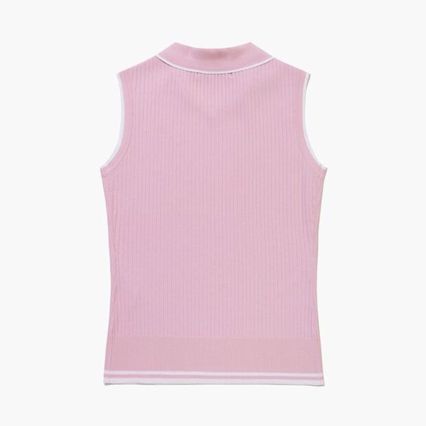 [여주점] 여성 골지 슬리브리스 스웨터  GR222LKP52 PINK