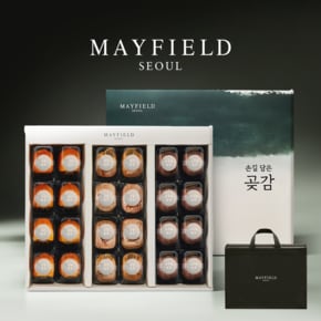[9/21일 오전9시 주문마감] 4대 명산지 곶감 24과 1.2kg(상주건시8과+함안4과+산청4과+완주흑곶감8과 낱개포장)/보냉가방