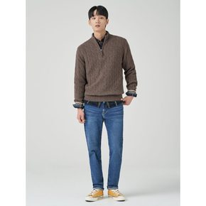 *24%적립*[30%OFF]케이블 반집업 니트  브라운 (BC3951C20D)