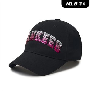 MLB [코리아공식]스팽글 팝 바시티 5패널 볼캡 NY (Black)