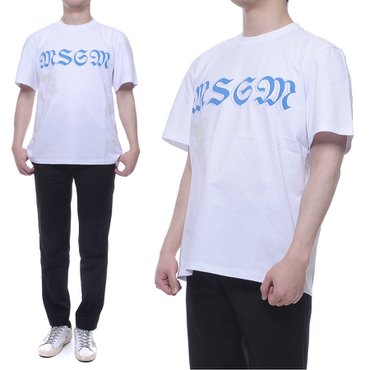 MSGM [엠에스지엠] 20SS 남성 로고 반팔티 (2840MM235_207098_01_20S)