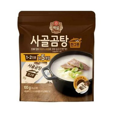 CJ 사골곰탕 한 그릇 100g  (1-2인분X5개입)