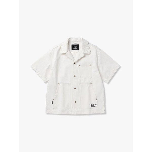 데님 워크 셋업 셔츠 아이보리 HH16110050