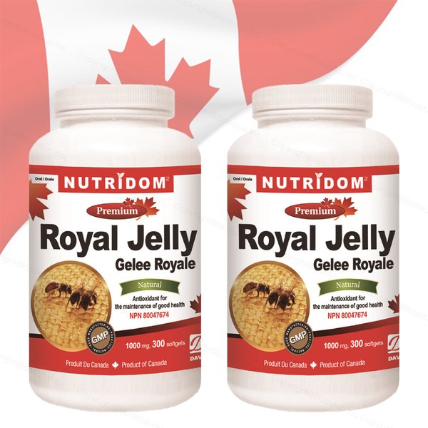 뉴트리돔 캐나다 로얄젤리 300캡슐x2통