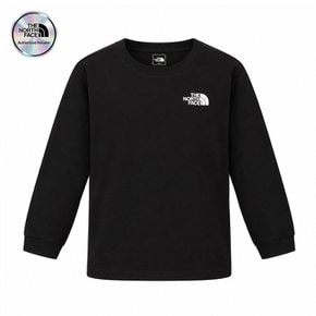 [노스페이스 키즈 공식] 키즈 고 투 긴팔 티셔츠 NT7TS50S_BLK