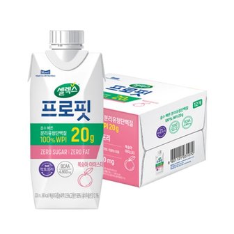 셀렉스 프로핏 웨이프로틴 드링크 복숭아 330ml 12팩  스포츠 단백질 드링크 더단백_P316577492