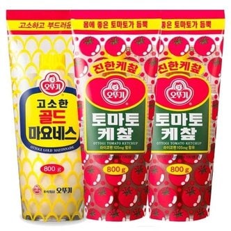 오뚜기 케찹 800g x 2개 + 마요네즈 800g