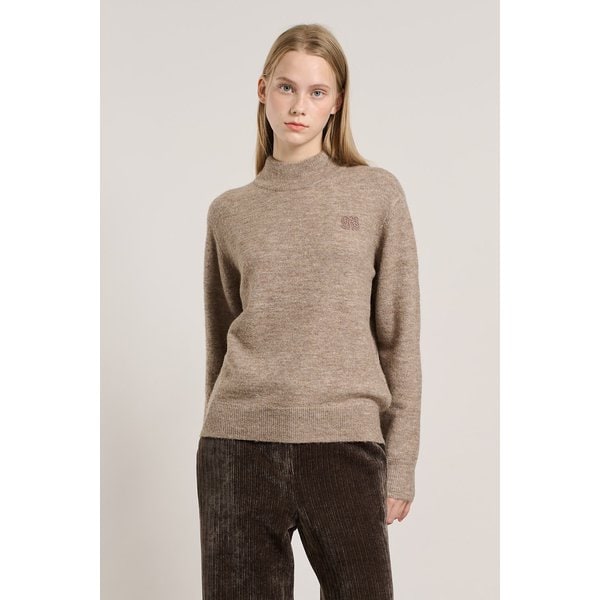 [여주점] 올앤선드리 알파카 로고 반넥 풀오버 A5WAK411