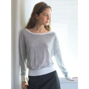 [3 color] stripe knit 255