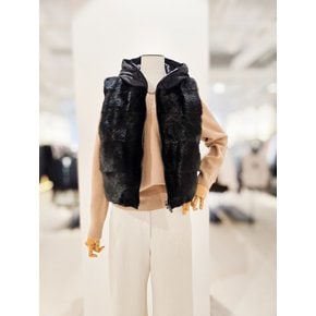 [파주점] [더아이잗컬렉션]밍크퍼 패딩 리버시블 후드 베스트 CRCAFSV21