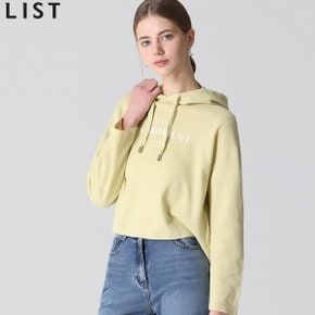 [리스트(LIST)] 경쾌한 세미오버핏 레터링 후드 티셔츠 (택가격 178000원)