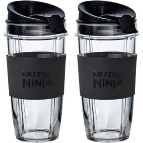 영국 샤크닌자블랜더 Ninja 2X 650ml Cups with Sleeves [XSK652UK] Official Accessory Compati