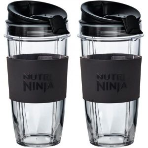  영국 샤크닌자블랜더 Ninja 2X 650ml Cups with Sleeves [XSK652UK] Official Accessory Compati