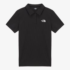 [노스페이스 공식] NT7PR37A 여성 스윙 반팔 폴로_BLACK