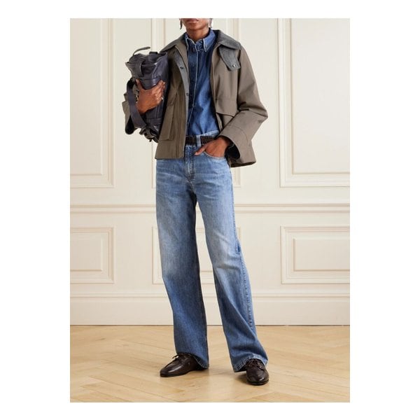 브루넬로쿠치넬리 비즈 장식 울 펠트 트리밍 패딩 코튼 혼방 재킷 브라운 46376663162854419