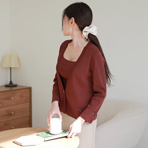 [최초가 99,000원][르포엠]앙띠안 니트탑 가디건 앙상블 2종세트