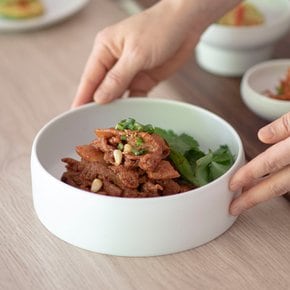 순수무광 양면굽접시